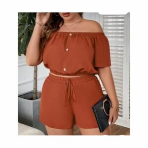 Crop Top With Bumper Shorts